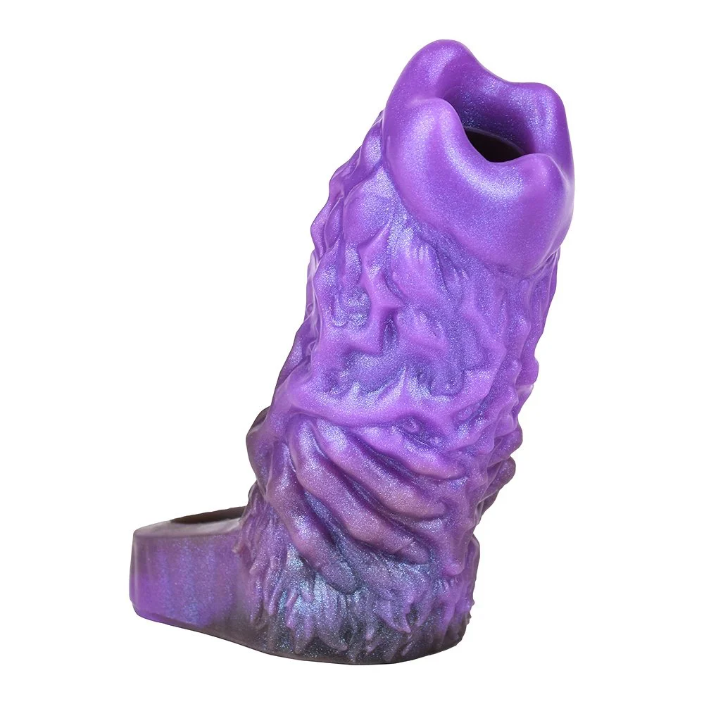 Elastic Enlarger Monster Sleeve Extender Soft Silicone Penis Ring Penis Sleeve Cock Sleeves for Men Adult Game Tool Male Sex Toy