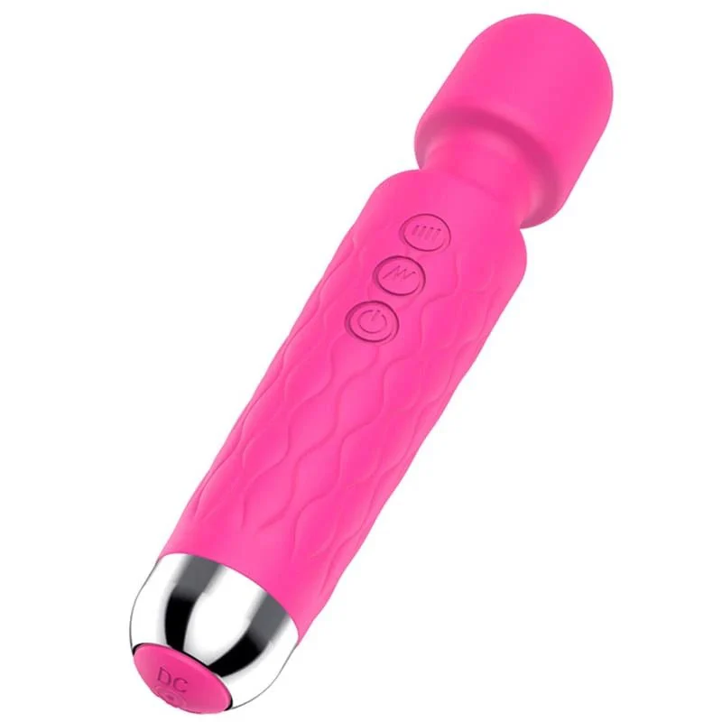 8 Speed 20 Frequency Silicone Wand Massager Waterproof Magic Personal Vibrator