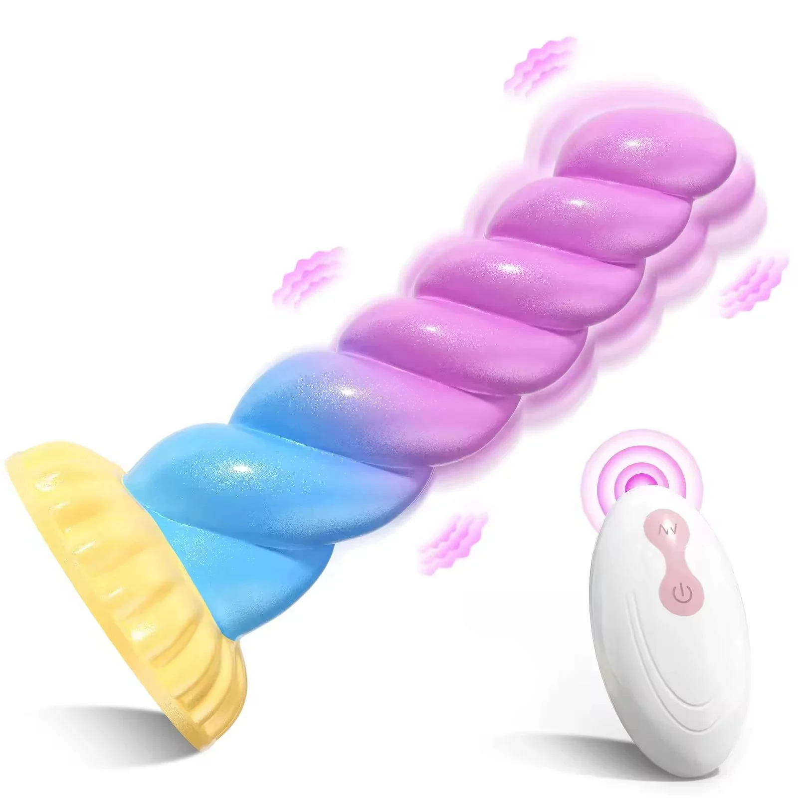 Vibrating Dildo Soft Silicone Vibrator Remote Control Jump Egg Clitoral Anal Plug Stimulator Adult Vagina Sex Toy for Women Men