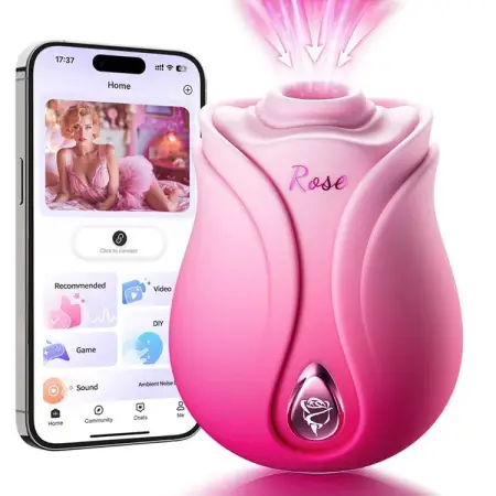 App Control Rose Toys Sucking Vibrator for Women Masturbation Clitoral Stimulation Massager