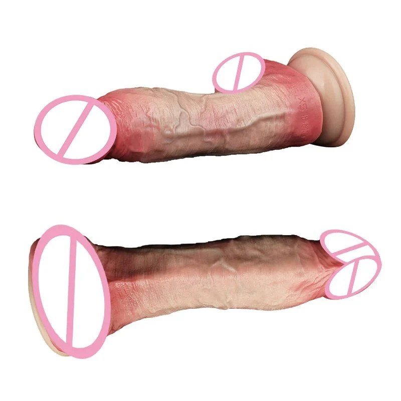 Double Craft Male Penis Sleeve Soft Adult Toys Made of Reusable Silicone Dildos with Suction Cups Are Suitable for Adults