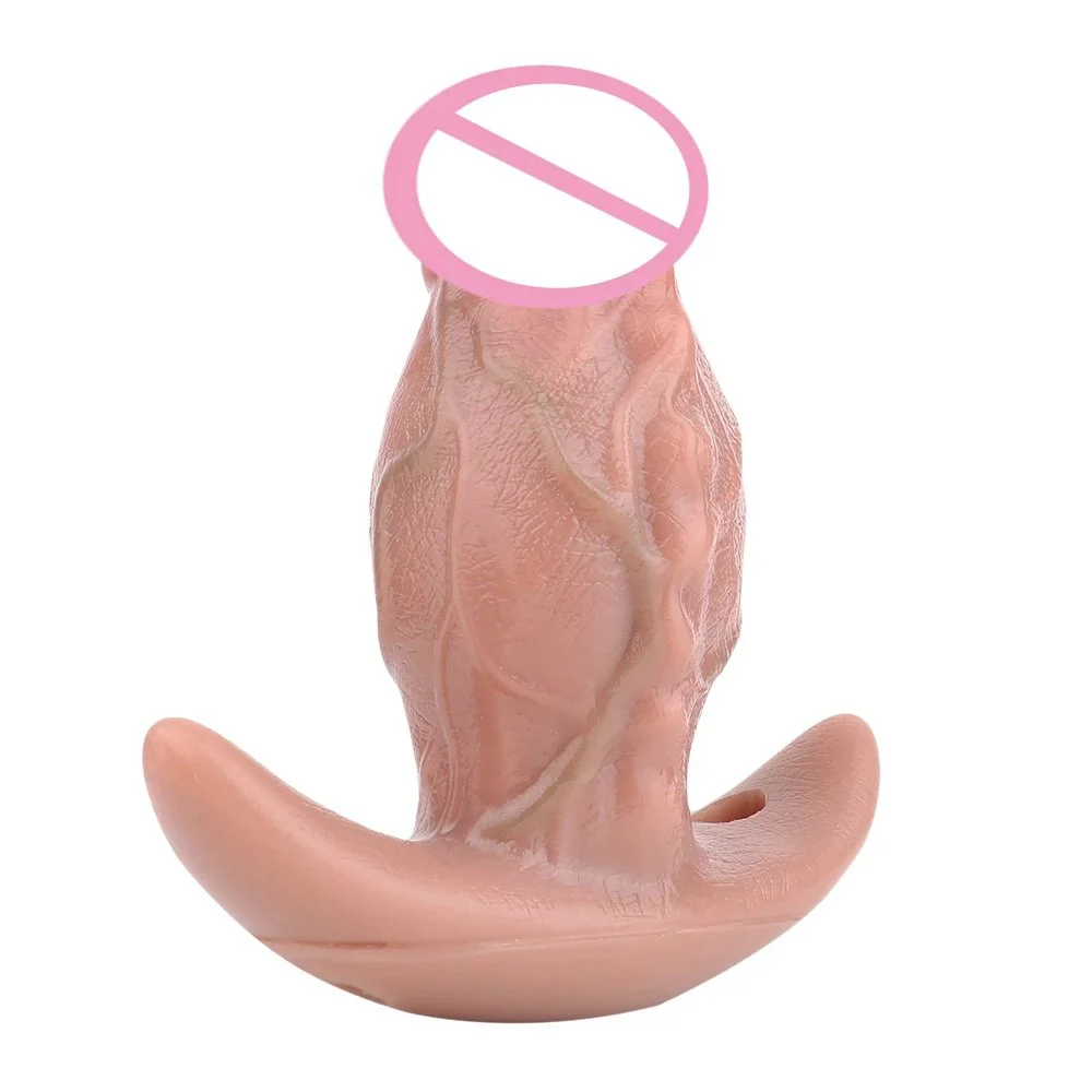 Silicone Lifelike Dildo Anal Plug with Anchor Shape Base Design Realistic Soft Anal for Outdoor Anal Play Sex Toy for Couple