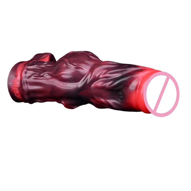 Male Penis Enlargement Condom with Vibration Function, Multiple Frequency Vibration to Bring a Variety of Stimulation