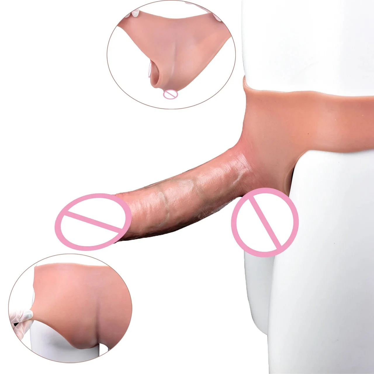 Extender Sleeve Delay Ejaculation Intimate Goods Realistic Penis Sleeve Extender Liquid Silicone Condom Sex Toys for Men