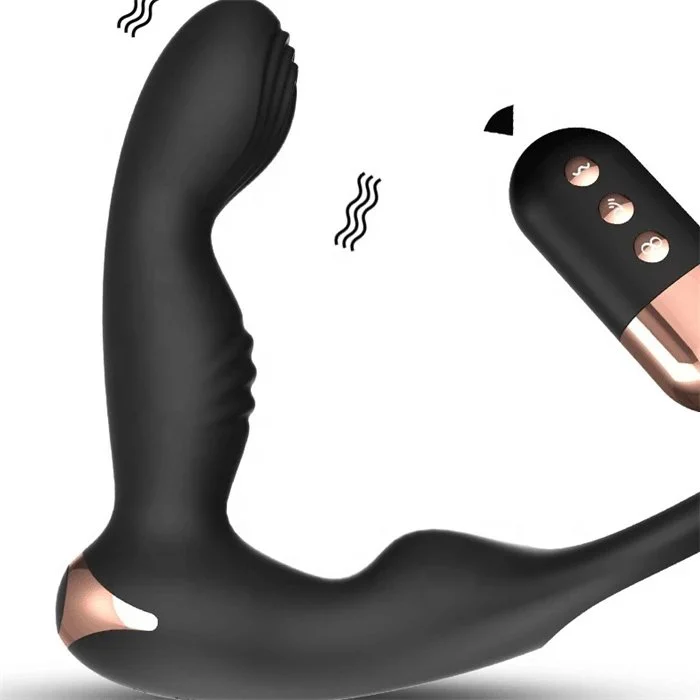 Wireless Remote Control 10-Frequency Anal Vibrator Silicone Butt Plug for Anal Sex Toys Enthusiasts