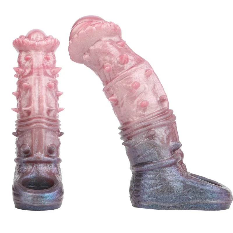 Fantasy Series Wolf Fang Penis Sleeve a Liquid Silicone Sex Toy Offering Intense Sensations