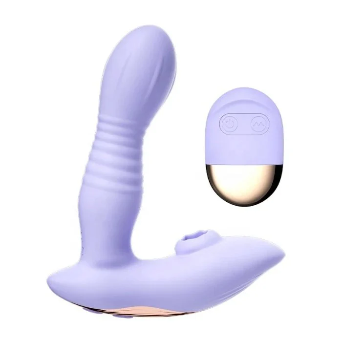 APP Controlled 10 Frequency Thrusting Sucking Vibrator Adult Women's Sex Toys