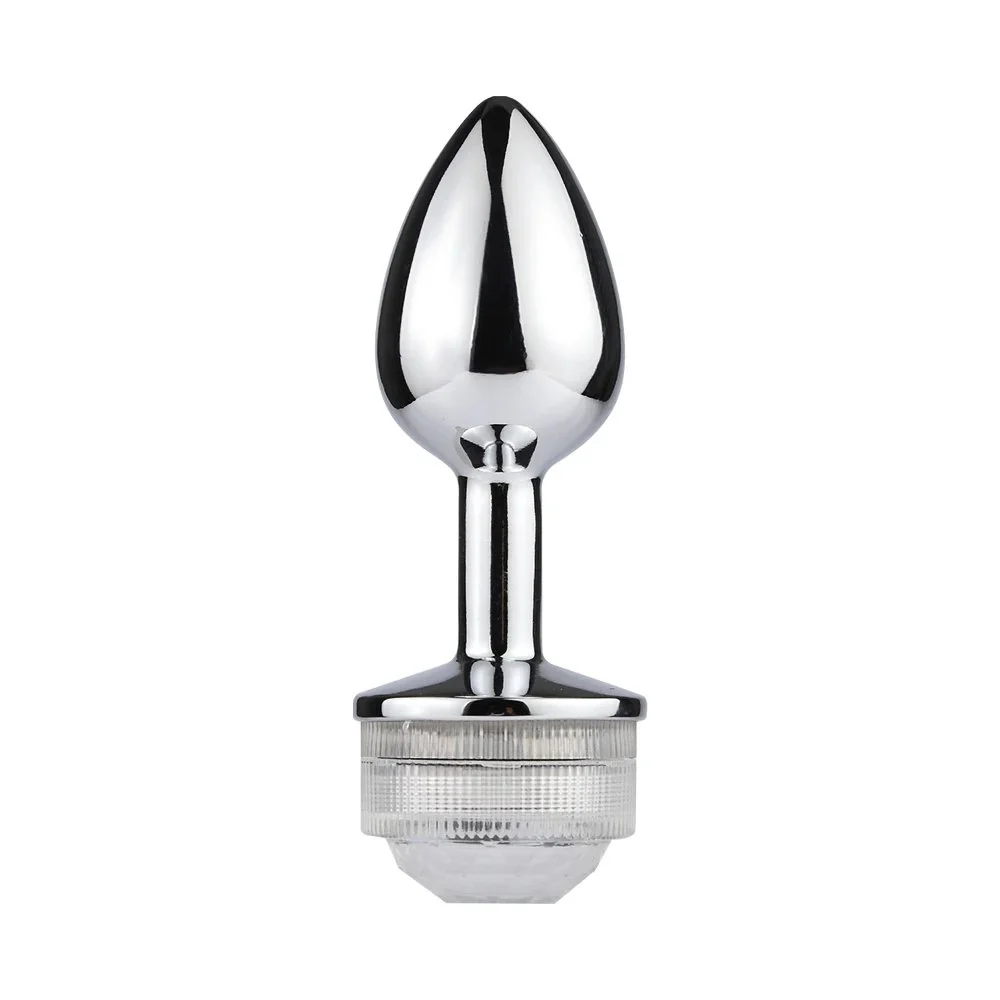 Wireless Remote Control G-Spot Anal Butt Plug Vibrator Stainless Steel Male Prostate Massager Anal Sex Toys