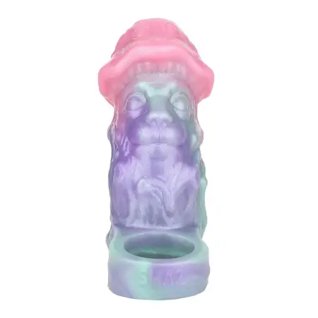 Galactic Charm Fantasy Monster Silicone Sleeve Penis Open Enlargement Sleeve Male Dildo Extender Sex Toys