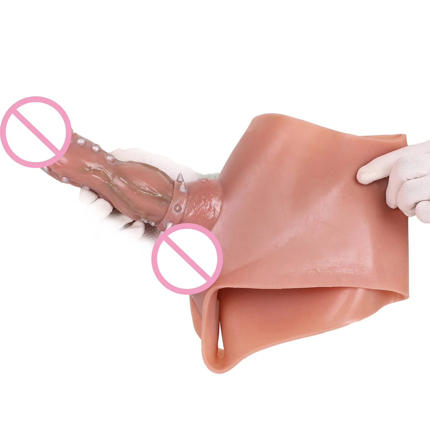 Enlargement Sex Toys Reusable Condoms Delay Ejaculation Erotic Couple Tool