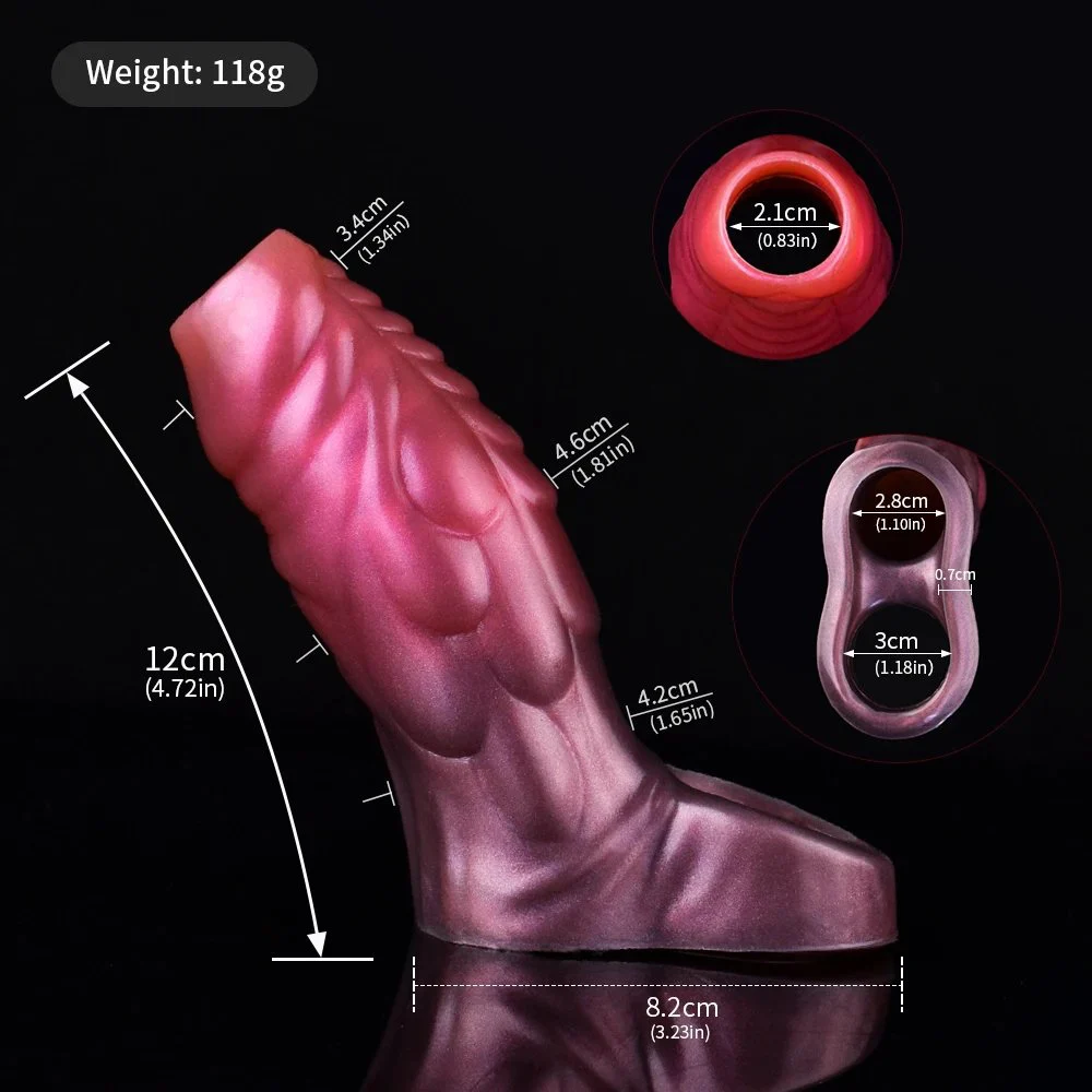 Fantasy Cock Extender Sleeve Penis Sheath Monster Sleeve Enlargement Adults Male Sex Toys for Men