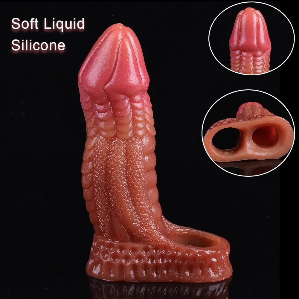 Fantasy dragon penis sleeves,Cock Extender Sleeve Penis,Time Delay Extension Male Condom Cock Sheath Dragon Sex Toy for men