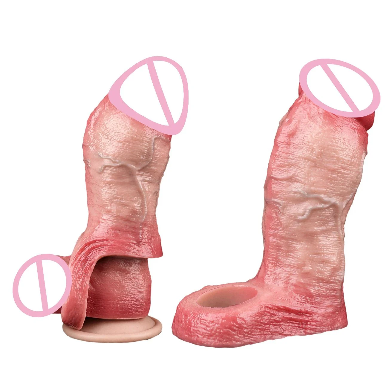 Penis Extender Penis Sleeve 5.6Inch Silicone Soft and Comfortable Penis Sheath Sex Toys for Adult Couple
