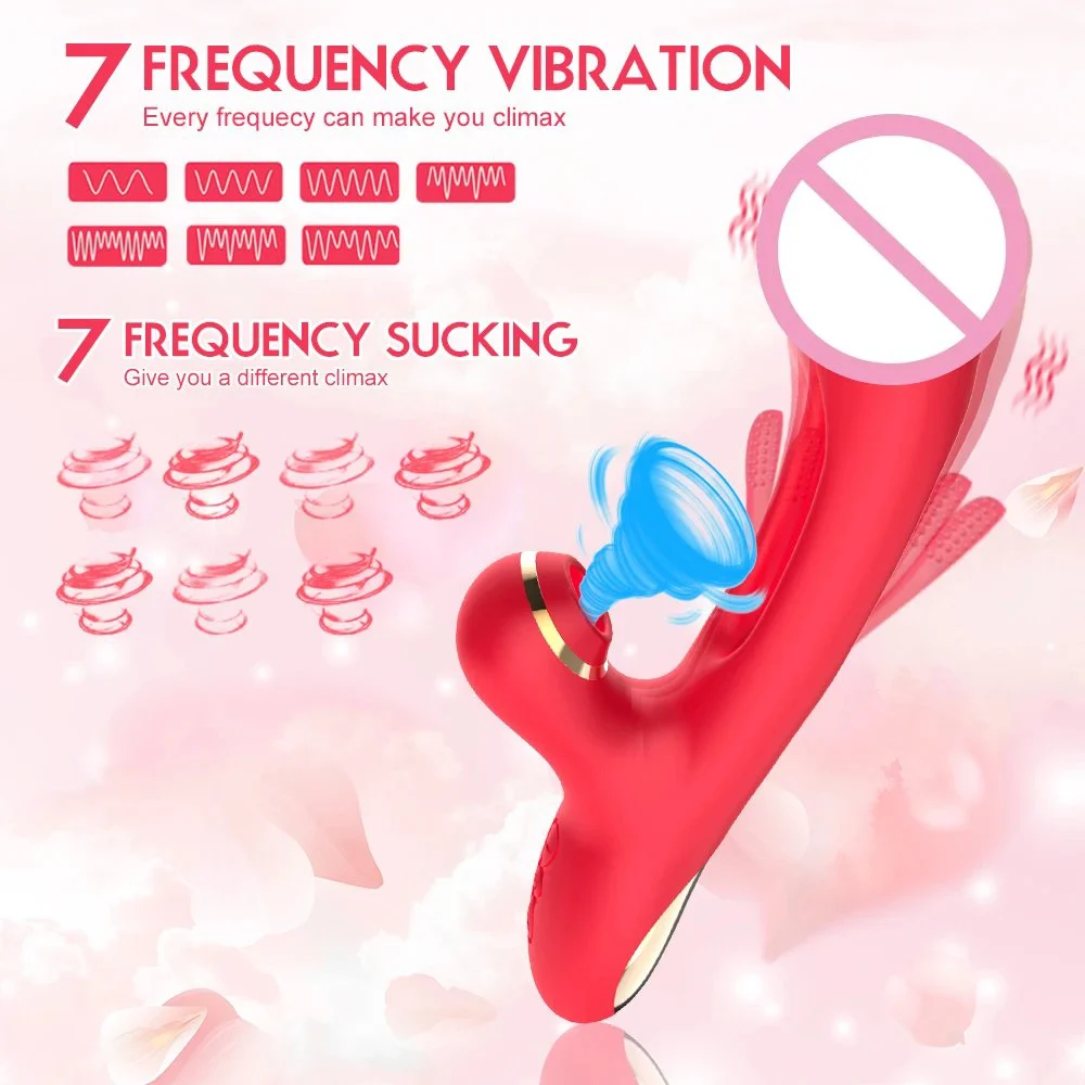 3 in 1 Women Masturbation Sex Toys 7 Frequencies Vibration G Spot Stimulator Dildo Vibrator