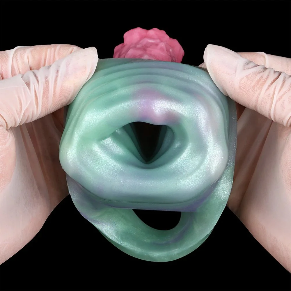 Penis Extender Sleeve Men Penis Enlargement,Silicone Penis Sleeve Enlarger with Cock Ring, Animal Cock Sleeve Men Sex Toy