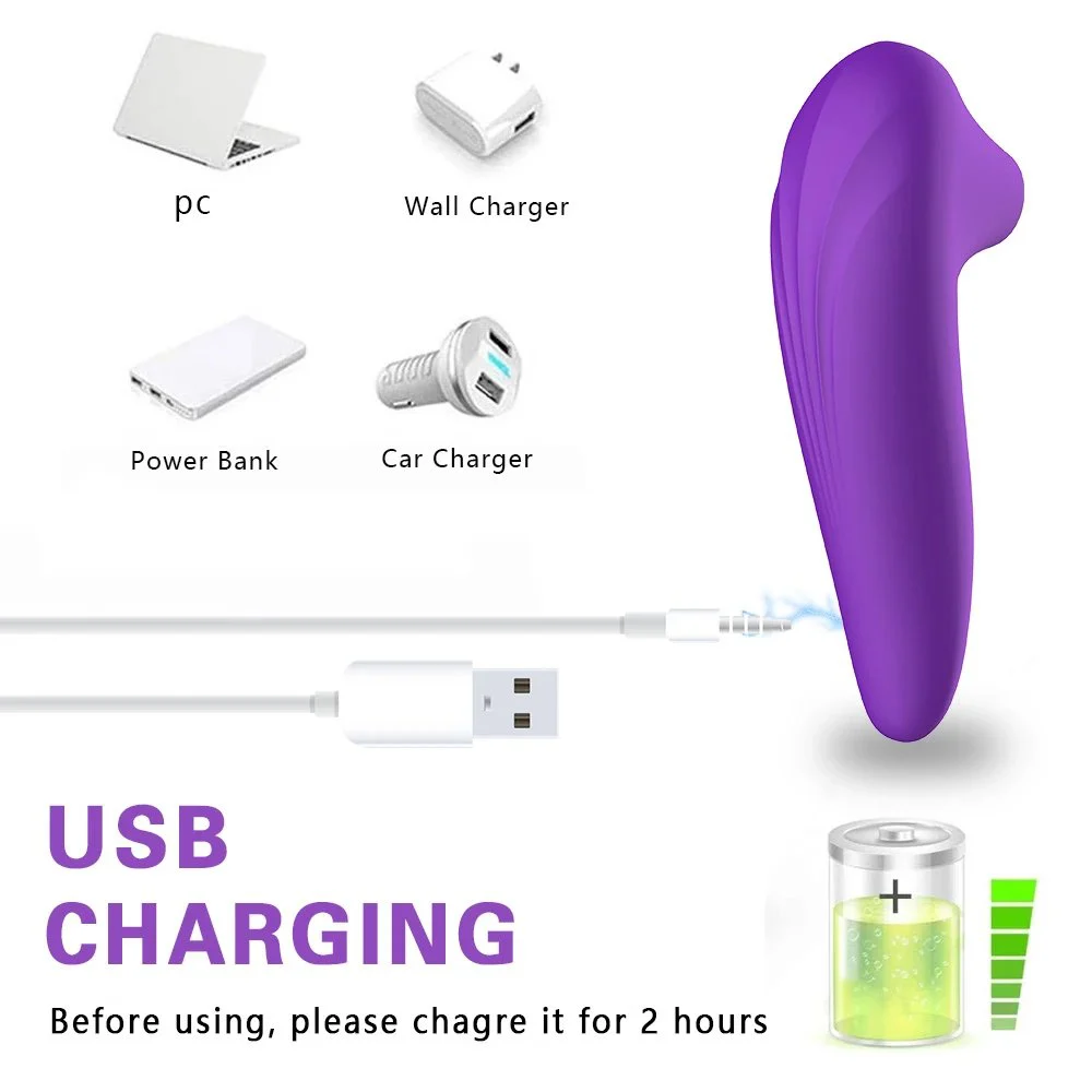 5 Frequency Adult Women Sex Toy Rechargeable Waterproof Clitoris Pussy Nipple Sucker Sucking Vibrator