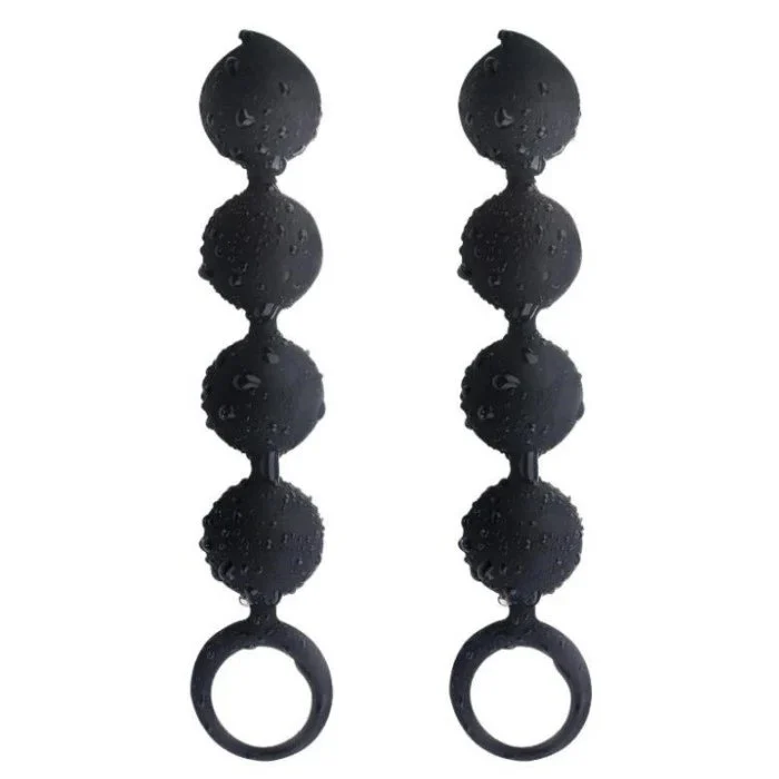 4 Beads Silicone Adult Anal Sex Toys for Couples' Enjoyment