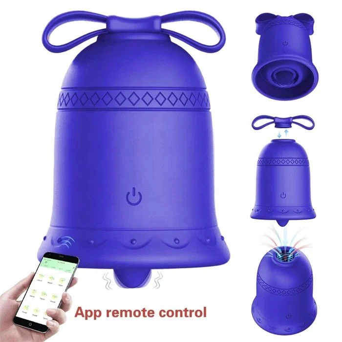APP Controlled Rose Vibrator with 10 Frequencies USB Powered Bell Vibrator for Female Masturbation Bullet Sex Toys