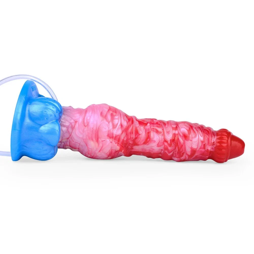9.2 Inch Orcs Squirting Anal Plug Sex Toy Inflatable Butt Plug Squirting Dildo with Powerful Suction Cup Orgasm Sex Toy