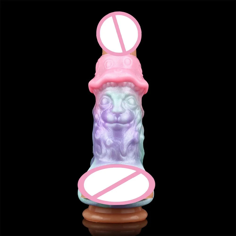 Fantasy Crimson Sprout Hollow Penis Soft Silicone Sheath Stretchable Enlarge Sex Toys Monster Cock Sleeve for Male