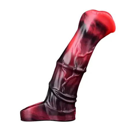 Fantasy Horse Cock Sleeve Vibrator Realistic Adult Male Sex Toys Penis Extender Vibrating Cock Ring Elastic Penis Ring for Men