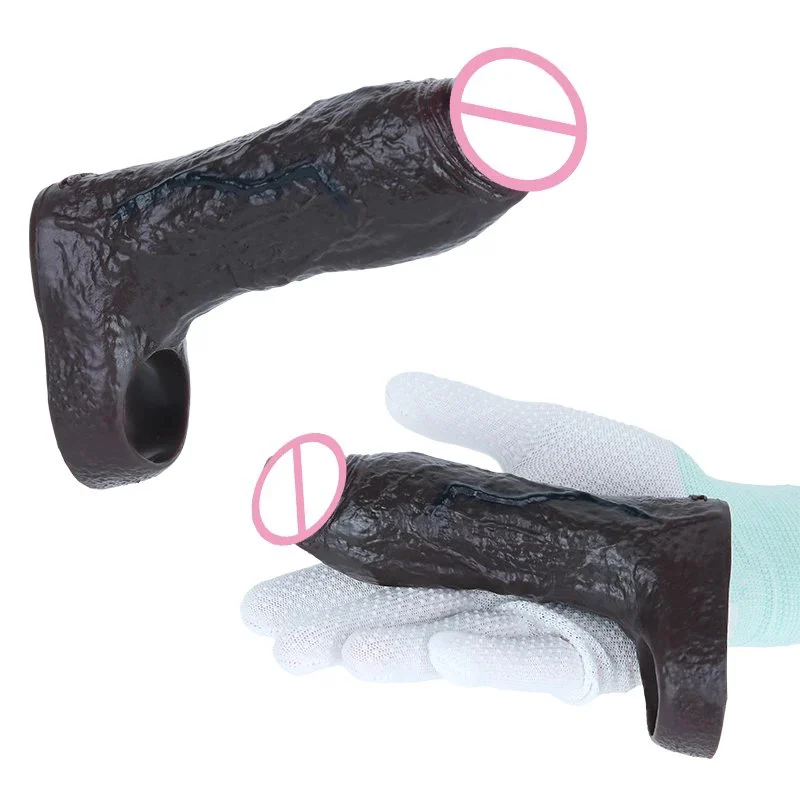 Ergonomic Silicone Male Penis Extender for a More Realistic Experience Penis Sleeve Available