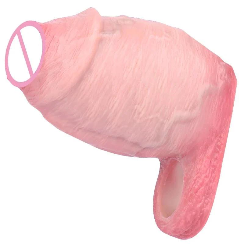 Large-sized Male Penis Sleeve, an Adult Toy Made of Safe Silicone Designed to Effectively Increase Penis Circumference