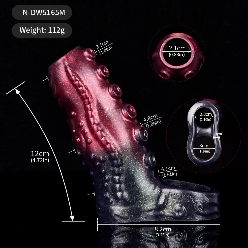 Fantasy Cock Extender Sleeve Penis Cover Penis Ring Delay Ejaculation Enlargement Adults Sex Toys for Men