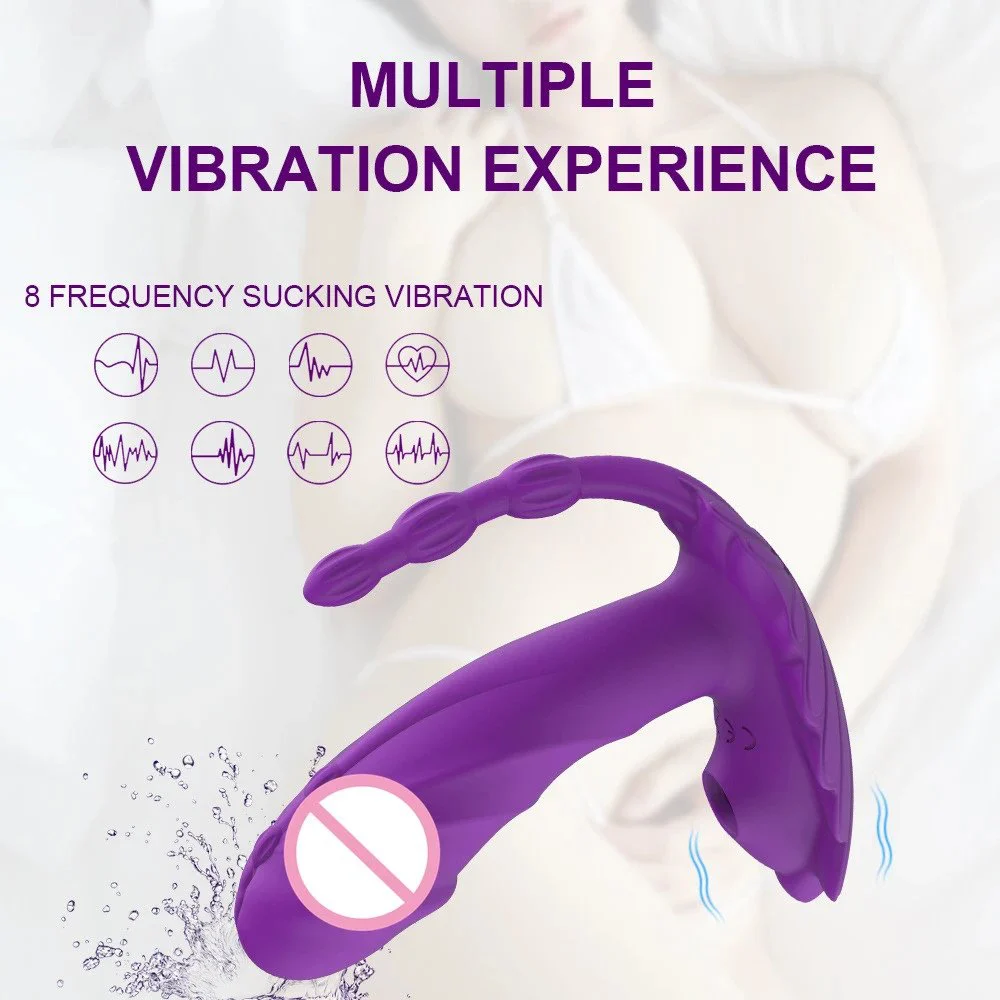App Remote Control Vibrator 3 in 1 Dildo Anal Plug G Spot Butterfly Wearable Panty Vibrators Sex Toys Women