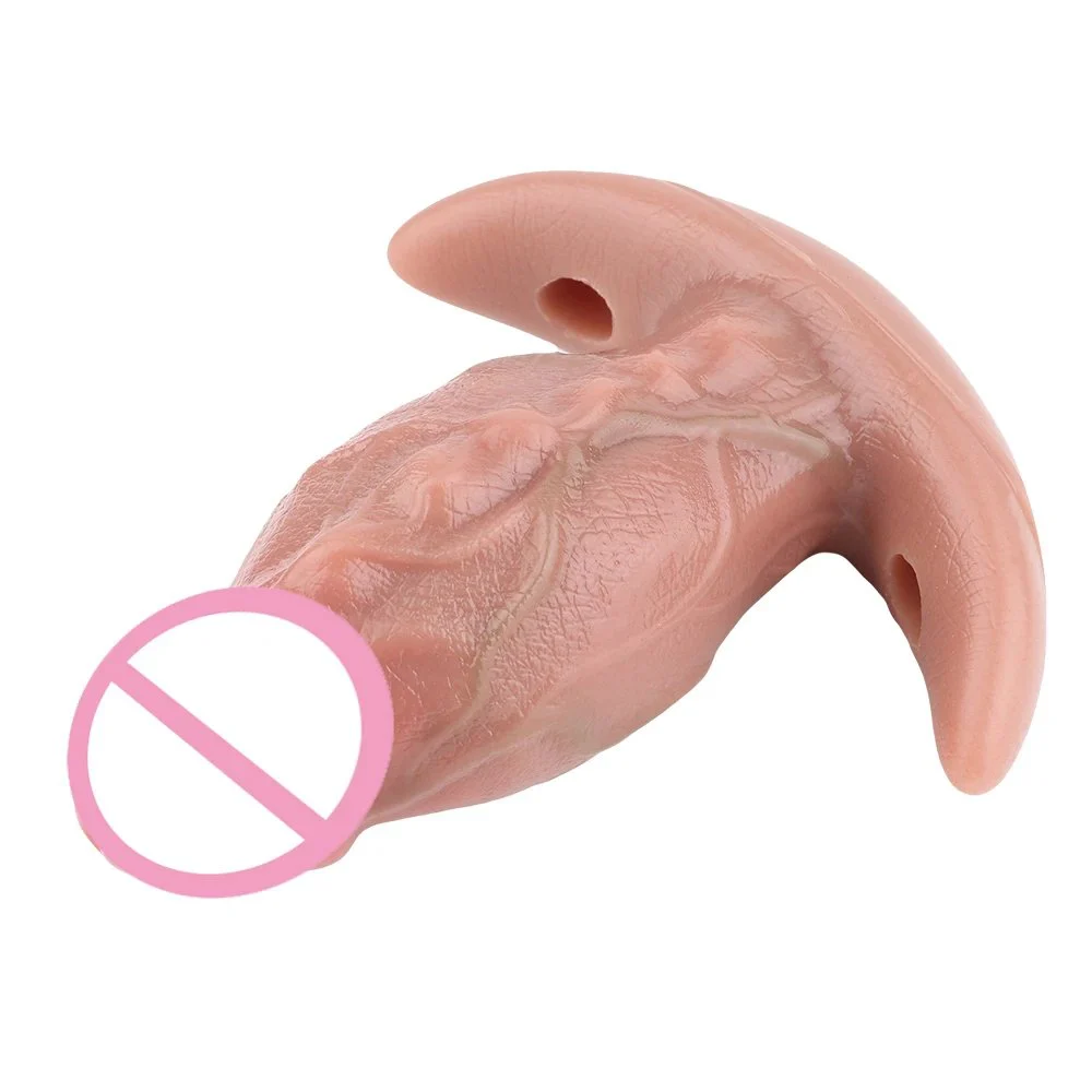 Silicone Lifelike Dildo Anal Plug with Anchor Shape Base Design Realistic Soft Anal for Outdoor Anal Play Sex Toy for Couple