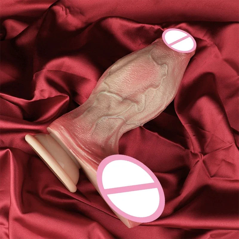 Large Size Dummy Penis Sleeve Double Layer Process Silicone Sex Toy for Adults Sex Toys with Realistic Experience
