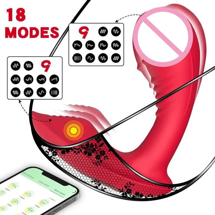 APP Wireless Remote Control 2 Motor Clitoral Stimulator Butterflies Wearable Vibrator for Women Anal Plug Massager
