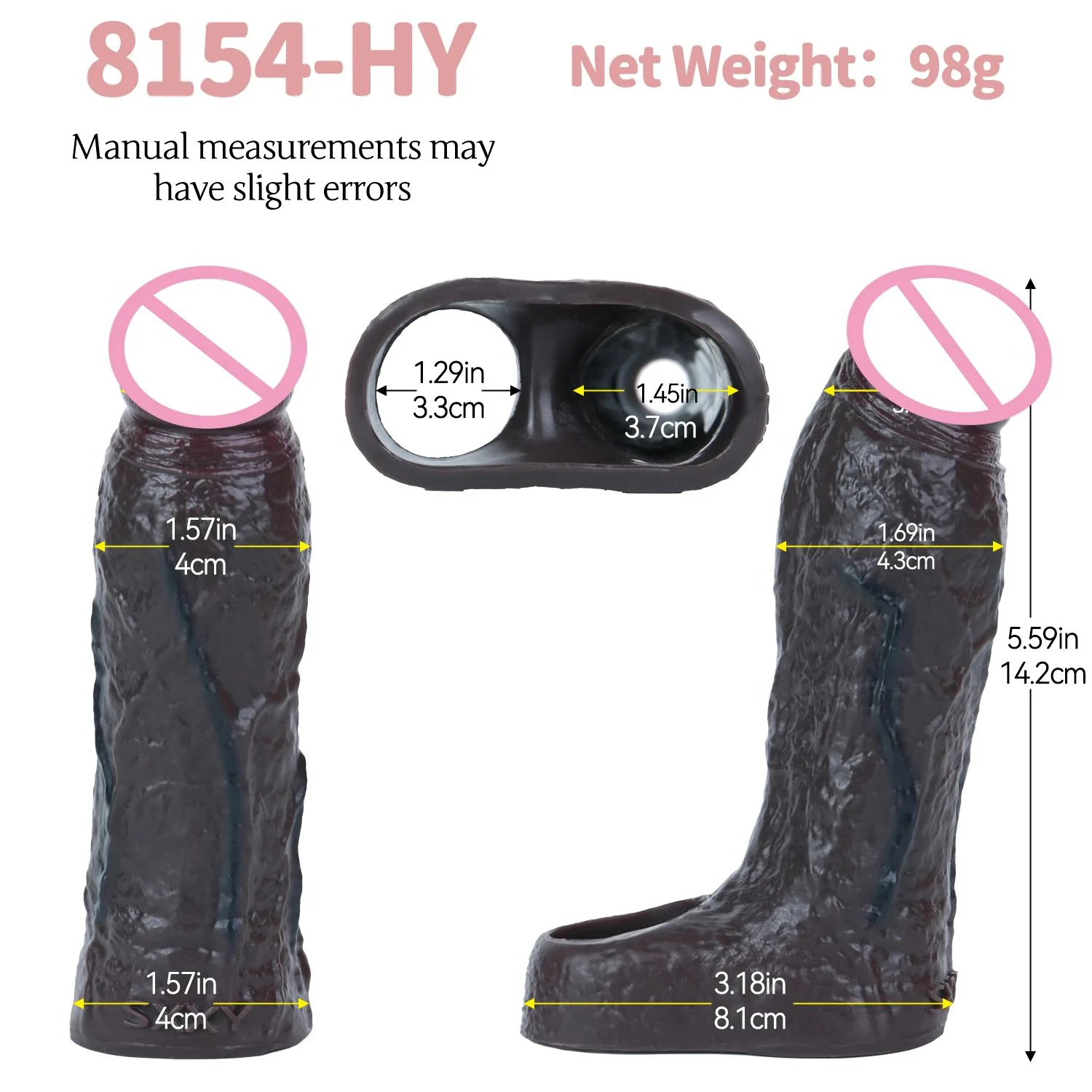 Ergonomic Silicone Male Penis Extender for a More Realistic Experience Penis Sleeve Available