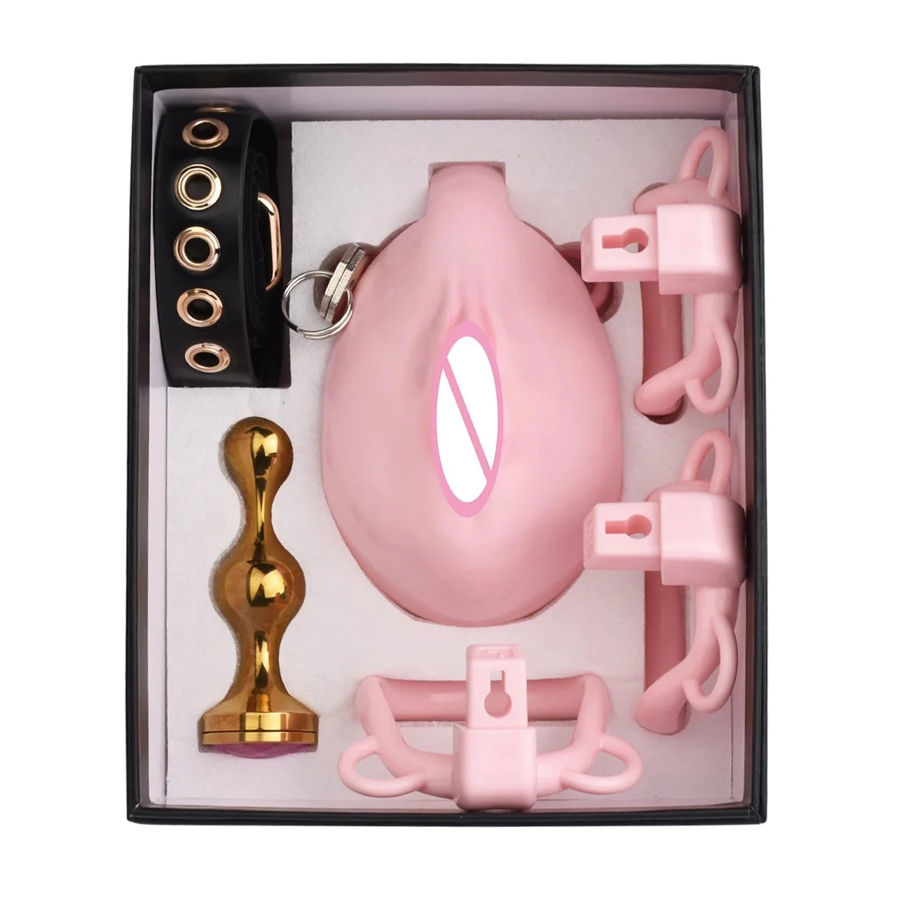 Latest Resin Realistic Vaginal Chastity Lock Safe Lightweight with Exclusive Cock Cages to Explore Anal Plug Backyard Sex Toy