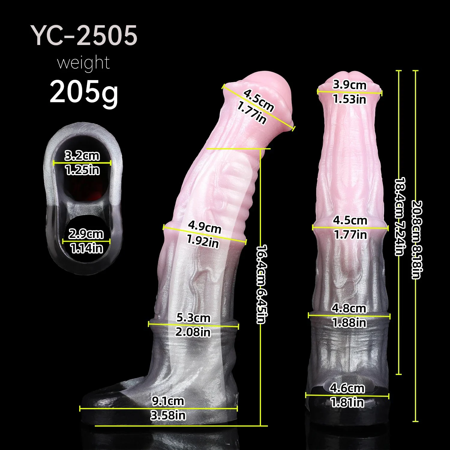 Fantasy Horse Dildo Penis Sheath Penis Extender, Penis Enlarger Cock Sleeve Extender Sex Toy for Man Adult