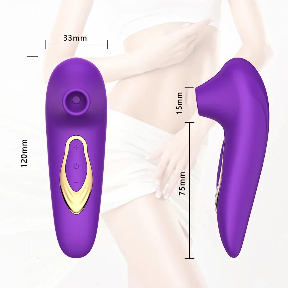 5 Frequency Adult Women Sex Toy Rechargeable Waterproof Clitoris Pussy Nipple Sucker Sucking Vibrator