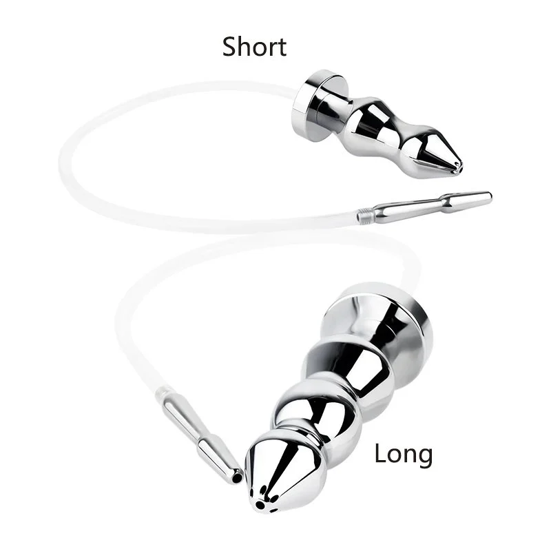 304 Stainless Steel Horse-eye Stick with Aluminum Alloy Anal Plug and Silicone Catheter Couple Games Stimulation Sex Toy