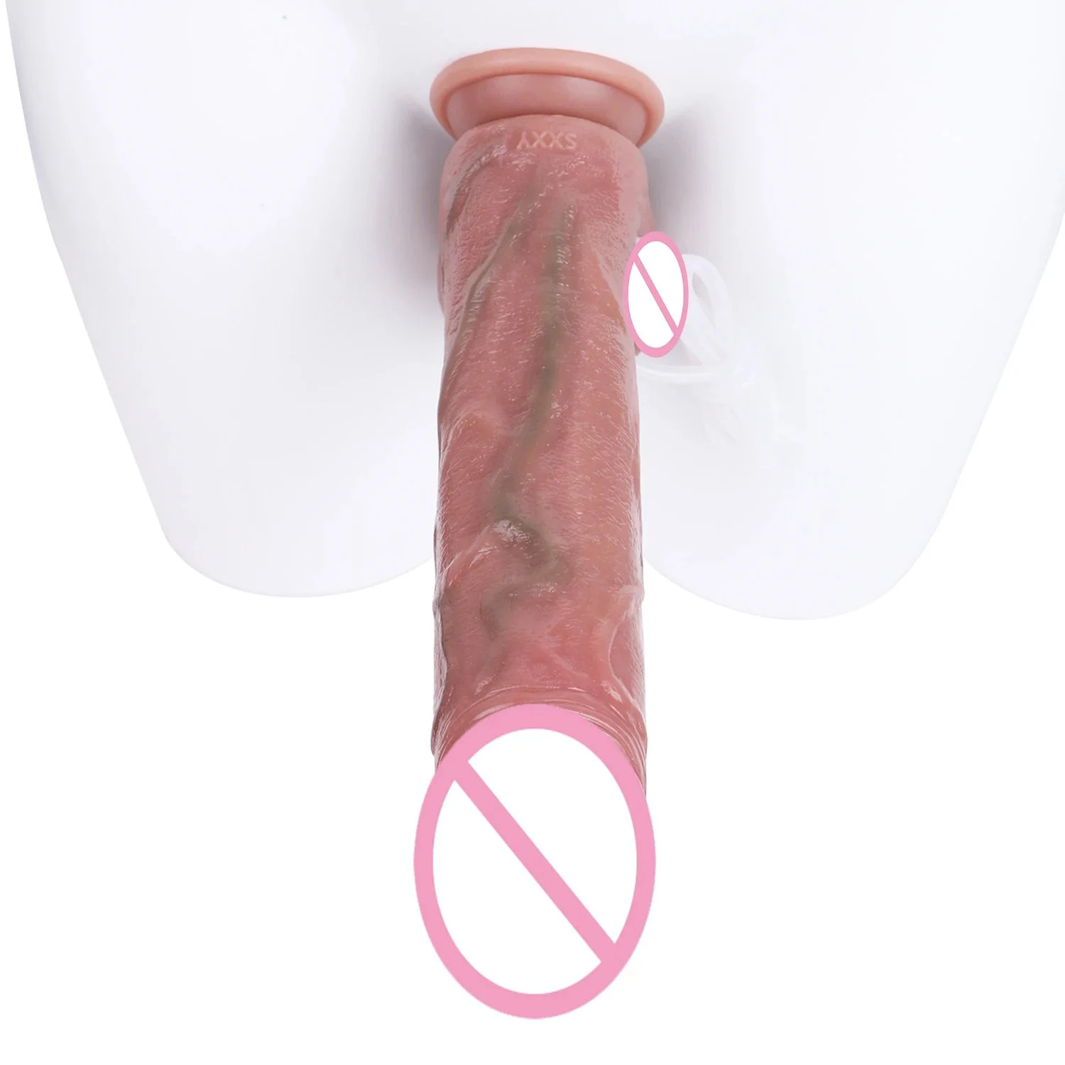 Realistic Liquid Silicone Squirting Cock Sex Toy Soft Dildo Orgsm Masturbator for Womens Support