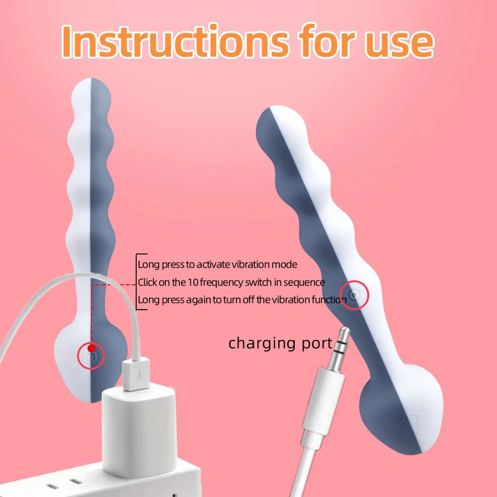 Anal plug for men,anal plug vibrator,masturbating anal plug, vibrator sex toys for woman, Dildo Anal Vibrator Small Beads