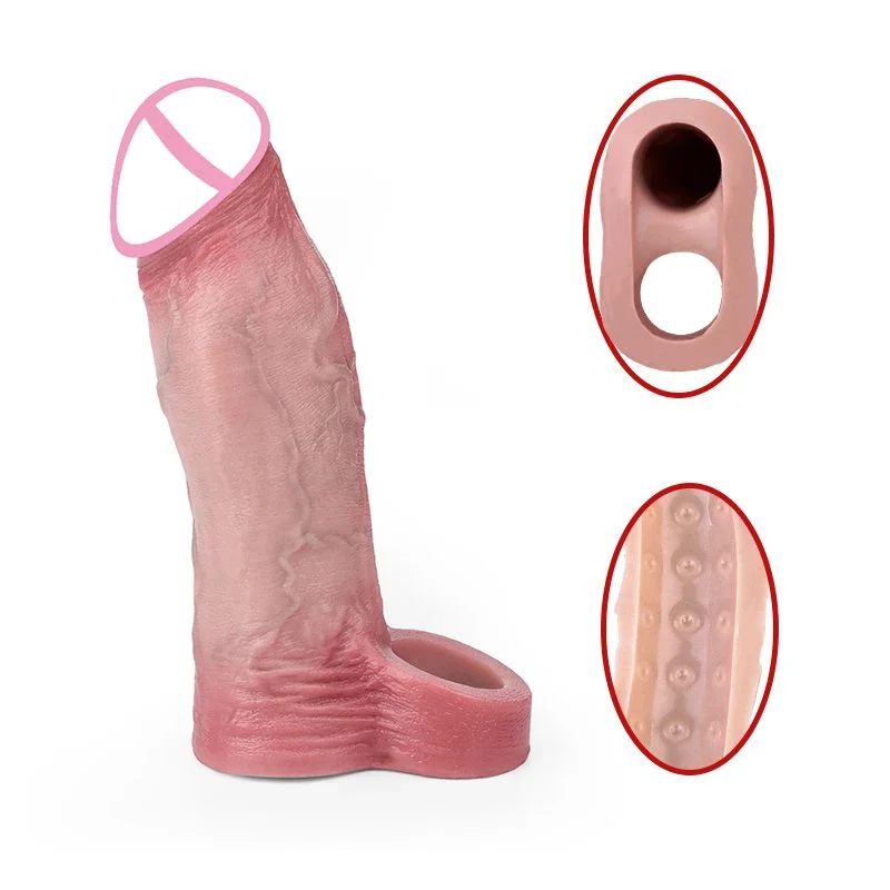 Liquid Silicone Penis Sleeve for Men - Effectively Increases Penis Size Enhancing Sensation for a Better Experience