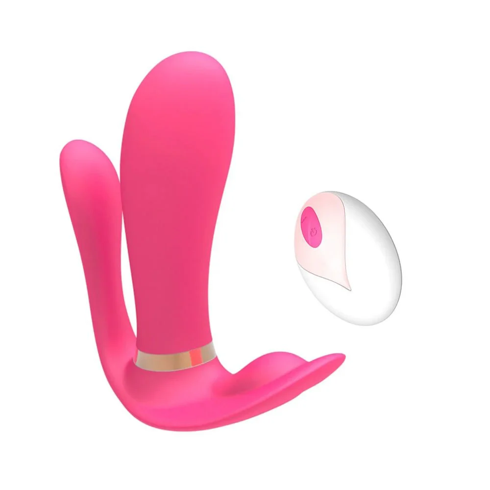 Female Invisible Remote Control Wearing Phallus Jump Egg Masturbation Device Vibration Massage Stick Adult Sex Toy