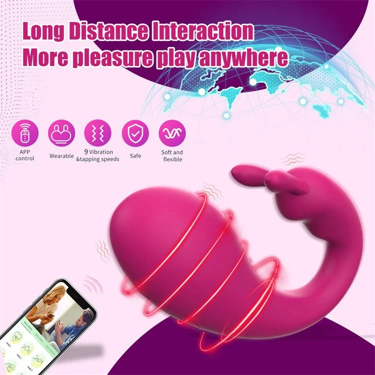 9 Modes Sex Toy Women Clitoris Stimulator Rabbit Vibrating Panties Wearable Panty Vibrator With App