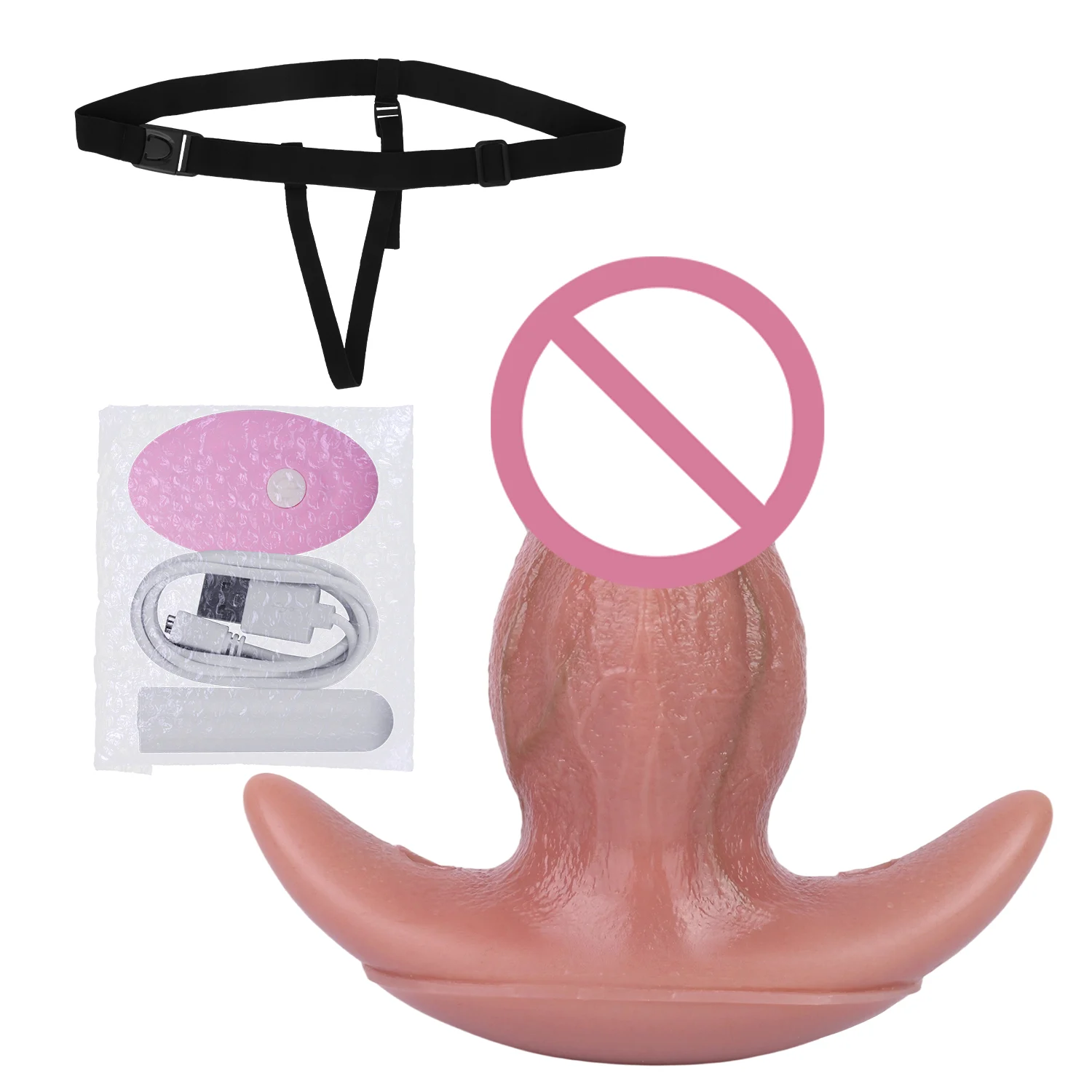 Soft Silicone Remote Control Prostate Massager Butt Plug Realistic Dildo Vibrating Anal Plug Stimulator Sex Toys for Men Couple