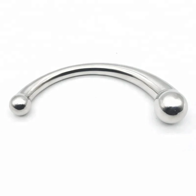 Stainless Steel G-Spot Wand Massage Stick Pure Metal Penis P-Spot Stimulation Anal Plug Dildo