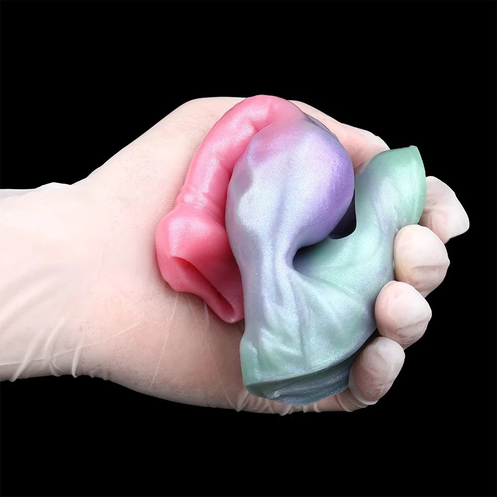 Monster Penis Extender Sleeve with Cock Ring,Male Penis Sleeve Enlarger,Silicone Penis Knot Penis Sheath for Men