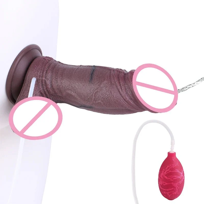 Realistic Male Penis Suction Cup Dildo for Women Squirting Dildo Soft Silicone Material Life-Like Sensation Sex Toy