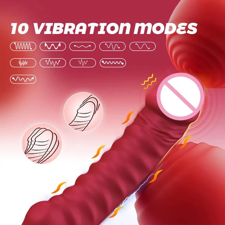 AV Stick with Heating Silicone Dildo G-Spot Stimulation Vibrator Sex Toys for Women