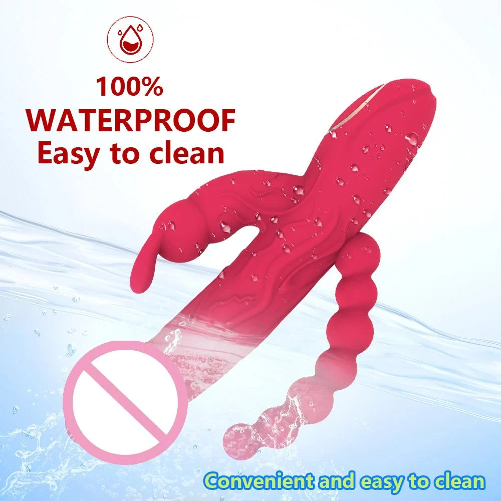 Clitoral Stimulation 10 Frequency Vibration Mode Anal Bead Massager G-spot Simulation Penis Rabbit Vibrator
