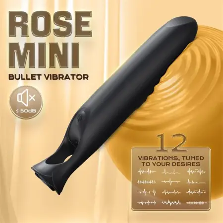 12 Frequency USB Rechargeable Women Rose Bullet Lipstick Shaped Vibrator Sex Toy