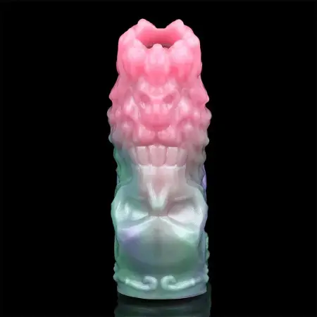 Fantasy Spore Bloom Hollow Penis Monster Cock Sleeve Soft Silicone Galactic Charm Color Sex Toys Dildo Sleeve for Male Sex